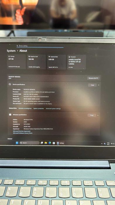 Laptopul Lenovo IdeaPad S540-14ML Intel Core i5 10210U și 8GB RAM functioneaza perfect, aspect 9/10