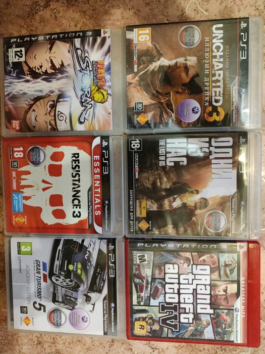 Диски с играми на PS3