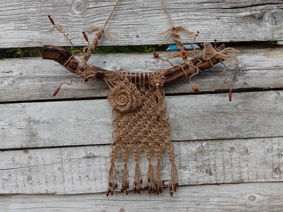 Лоза - декор за стена, макраме