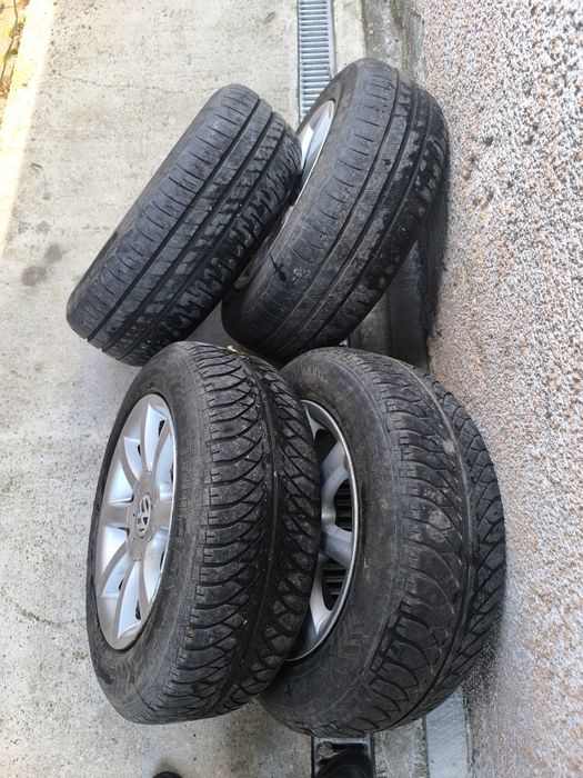 Jante aliaj R15 195/65 cu cauciucuri Golf 5 Passat B6 Touran  Passat B5