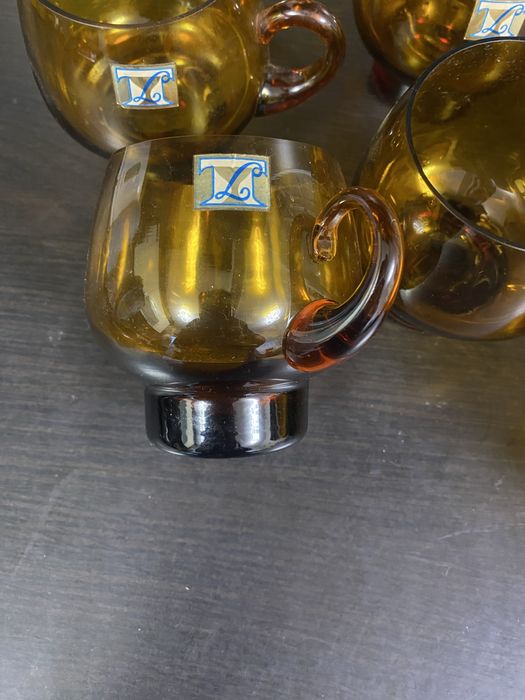 Стъклени чаши от соца 8 бр.