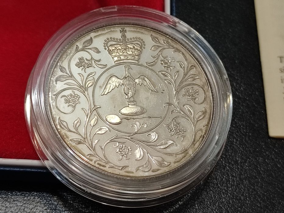 Английска Сребърна Монета / Queen Elizabeth  1977