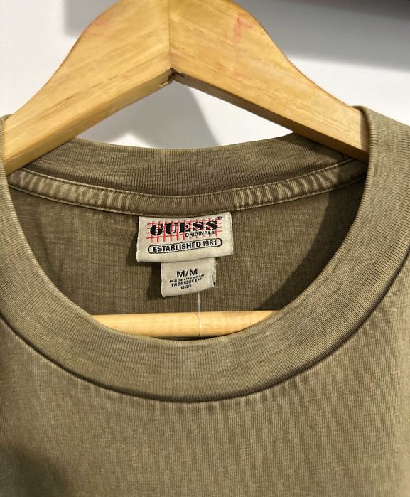 Тениска на Guess Originals Зелена.