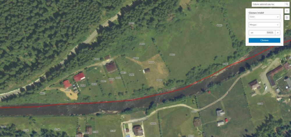 Vand 2596 mp teren intravilan cu foisor  lunca Rachitele Margau langa parau