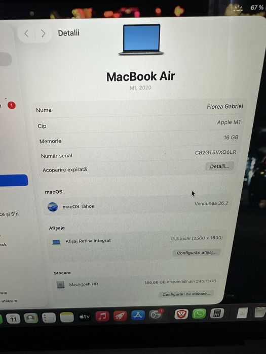Macbook Air M1 16 GB RAM