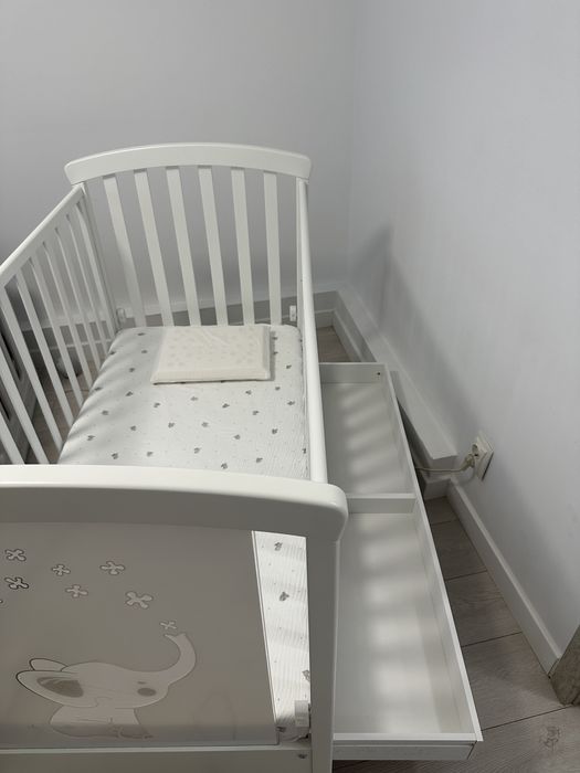 Pat lemn copii + saltea