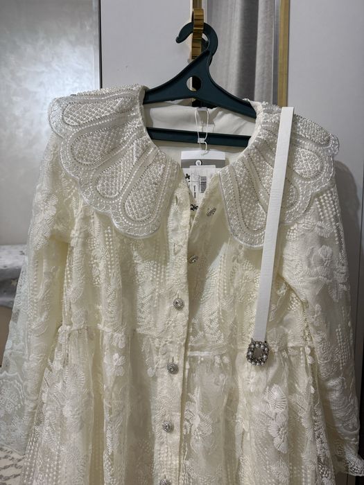 Платье кружевное, длинное