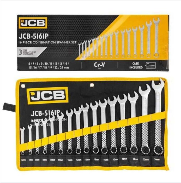 Комплект звездогаечни ключове JCB 16 бр ,6-24мм