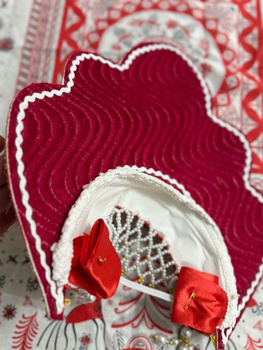 Кокошник , красный , традиционный