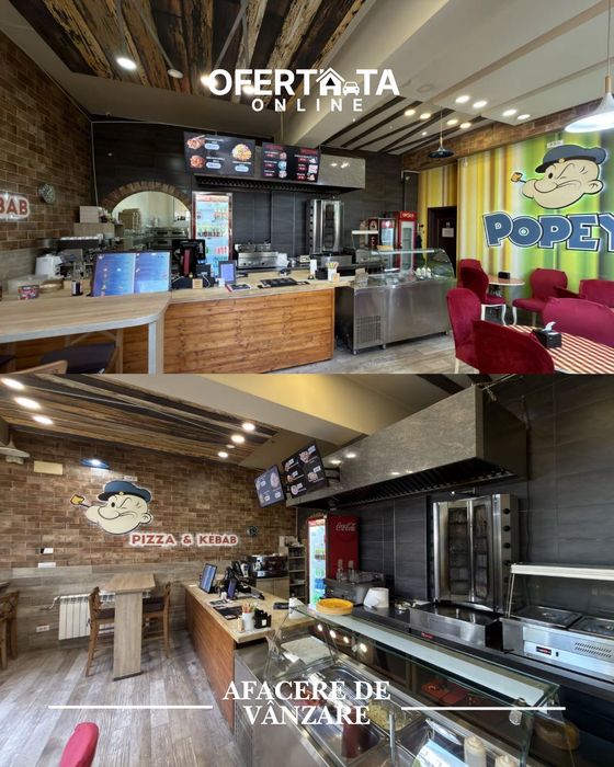 De Vânzare – Afacere la Cheie | Restaurant Fast Food Complet Echipat