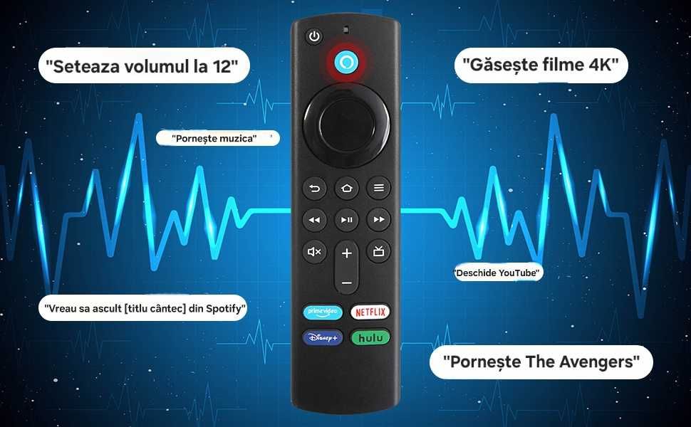 Telecomandă vocala pentru Fire TV Stick 4K/4k Max. Compatibil Alexa.