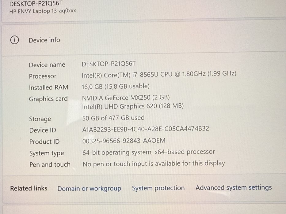 HP ENVY 13 Laptop