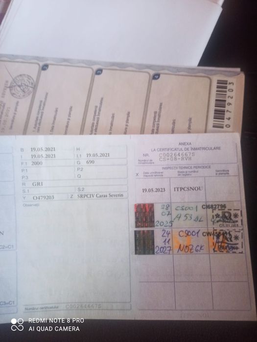 Platforma auto 2700kg detarată la 2000