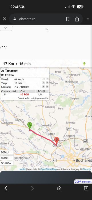 Teren de vanzare sat Tărtășești,comuna Dâmbovița