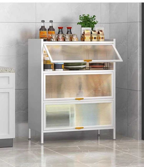 Стальной сервант для кухни/Po‘lat ovqat xonasi javoni