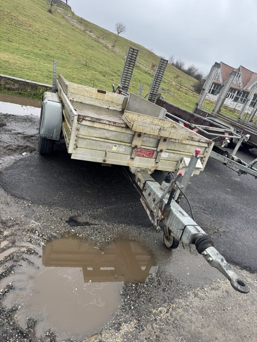 Remorca utilaje cu rampe aluminiu 3000kg Variante cu Logan Mcv,Vw Cady