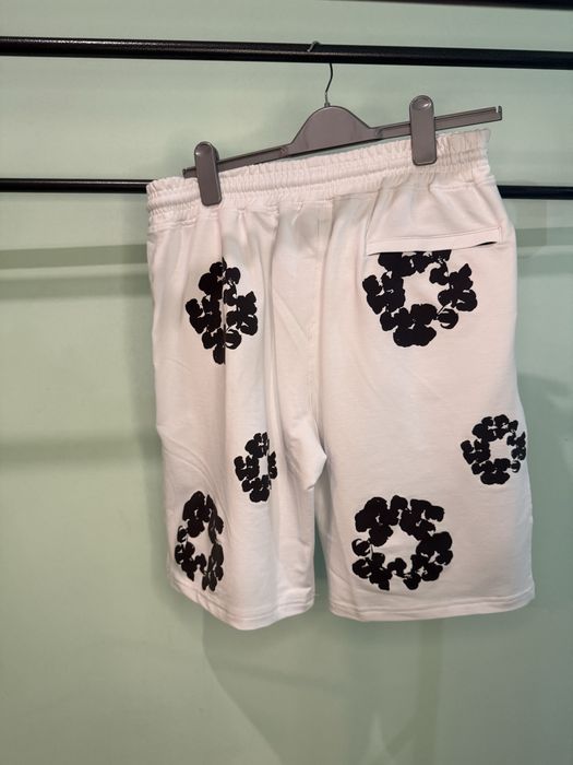 Pantaloni scurti denim tears