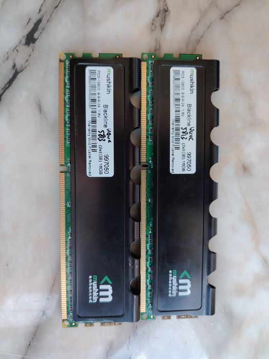 Памет 16GB (2x 8GB)  Mushkin Blackline   DDR3 1600 (PC3 12800)
