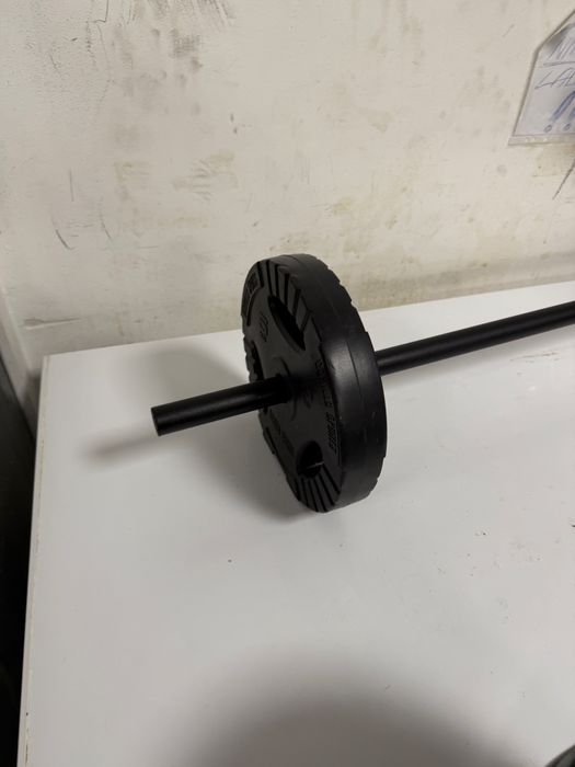 Haltera 10 kg.Bara+Discuri 2x5 kg+Bara greutate total 12 kg Pret Promo
