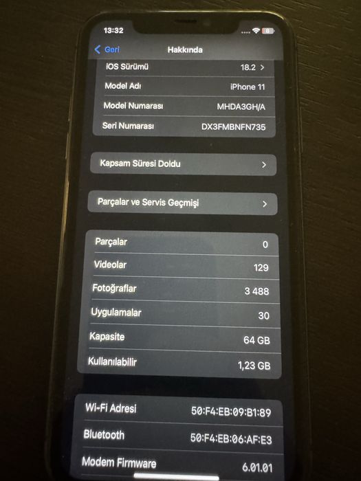 Iphone 11 Black 64 gb