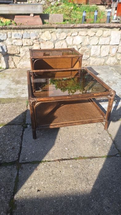 Set două măsuțe ratan
