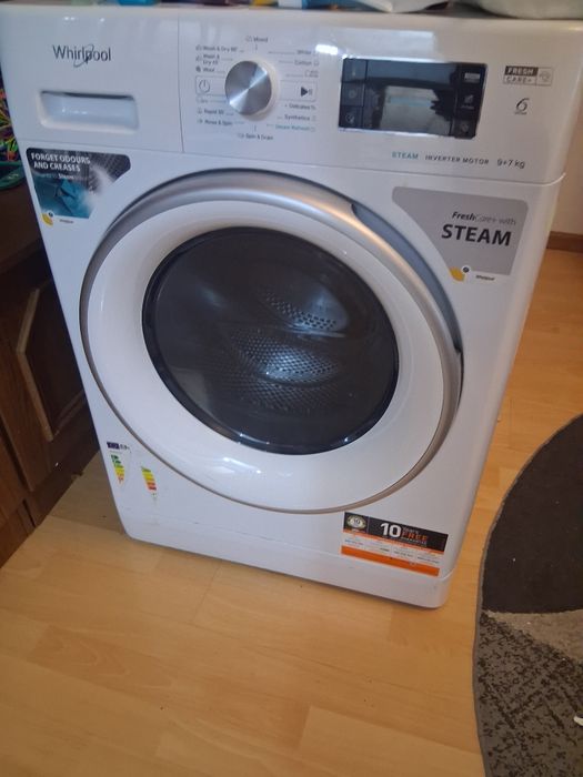 Stricat rulmentul, masina de spalat cu uscator whirpool