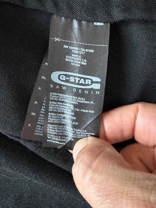 G-STAR overshirt marime XL, 70% Lana