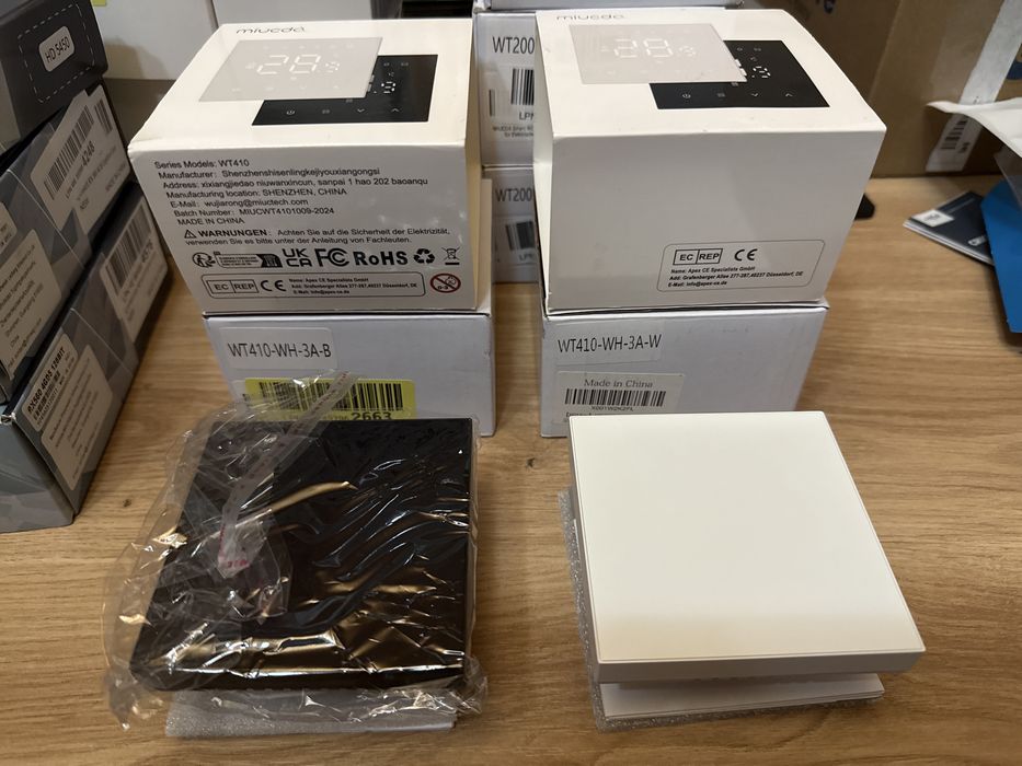 Termostat inteligent pentru centrala pe gaz Miucda WT410-BH-3A-B, WiFi, Tuya Smart Life, compatibil cu Alexa si Google Home, 3A