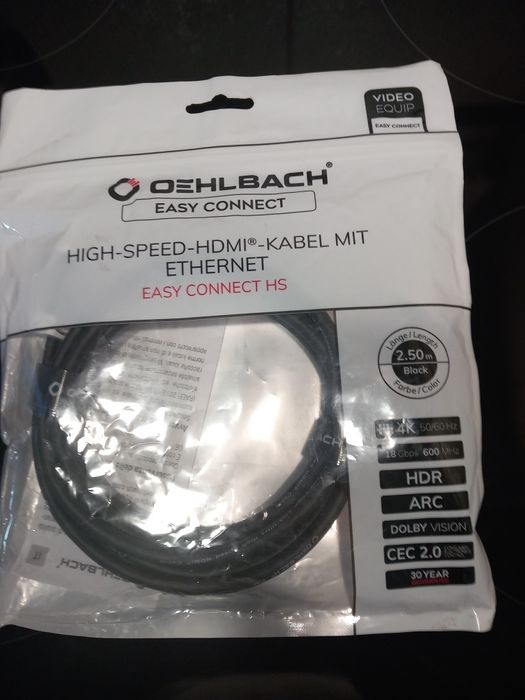 Cablu hdmi Oehlbach easyJet connect hs 2,5m