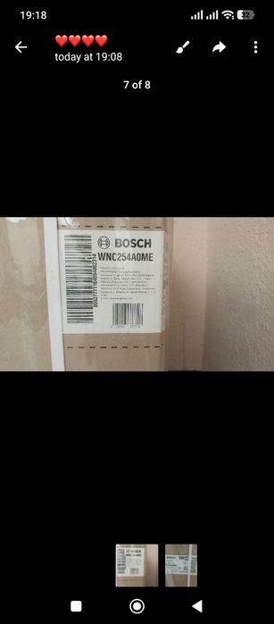 Bosch WNC254A0ME (quritish funksiyali 10.5/6 kg kir yuvish mashina