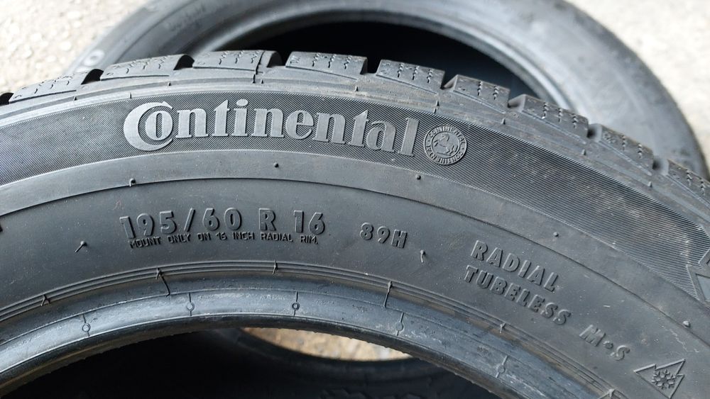 Зимни гуми 195/60/16 Continental ContiWinterContact TS810 2 броя