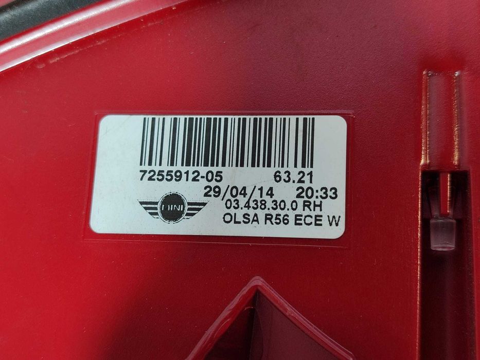 Stop aripă spate dreaptă Hatchback Mini One R56 2011 2.0 Diesel 105kW Cod OEM: 63217255912 (5G3)