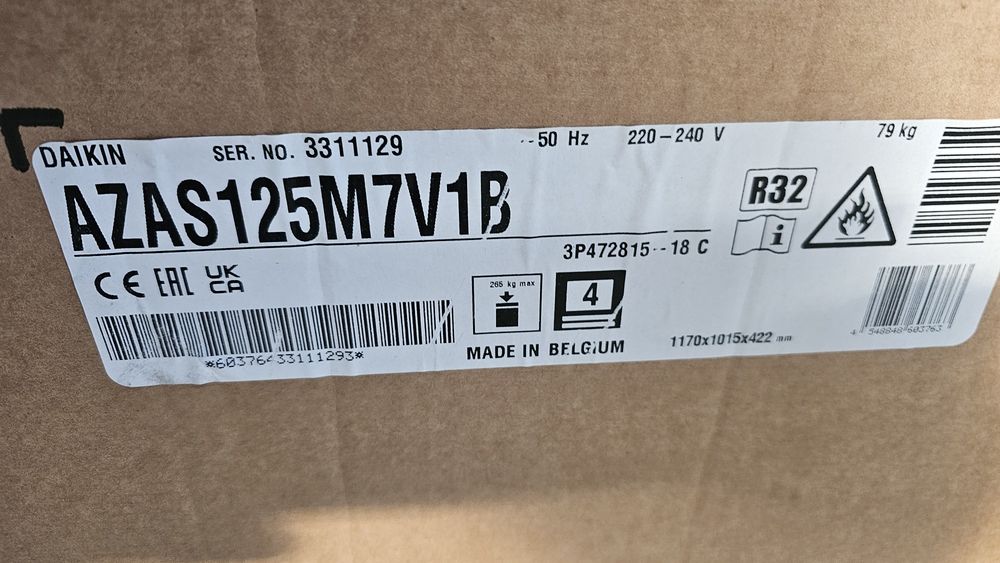 Ново Daikin външно тяло 14kw за направа на термопомпа