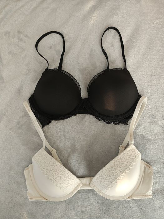 Calvin Klein - сутиени 75В черен и екрю