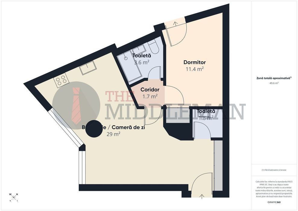 Apartament cu 2 camere modern I metrou Basarab