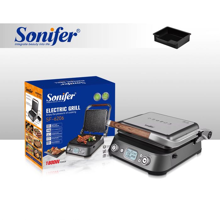 Доставка! Электрический гриль Sonifer SF-6206