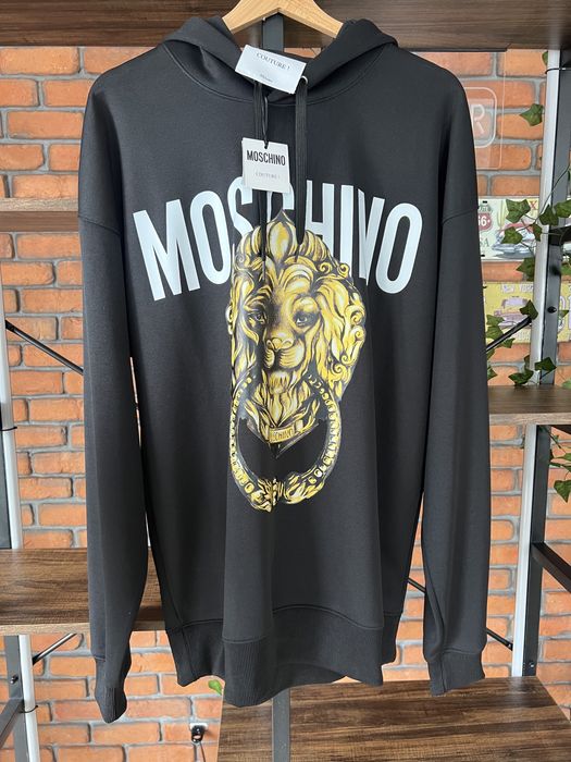 Moschino Lions Head Logo Hoodie L