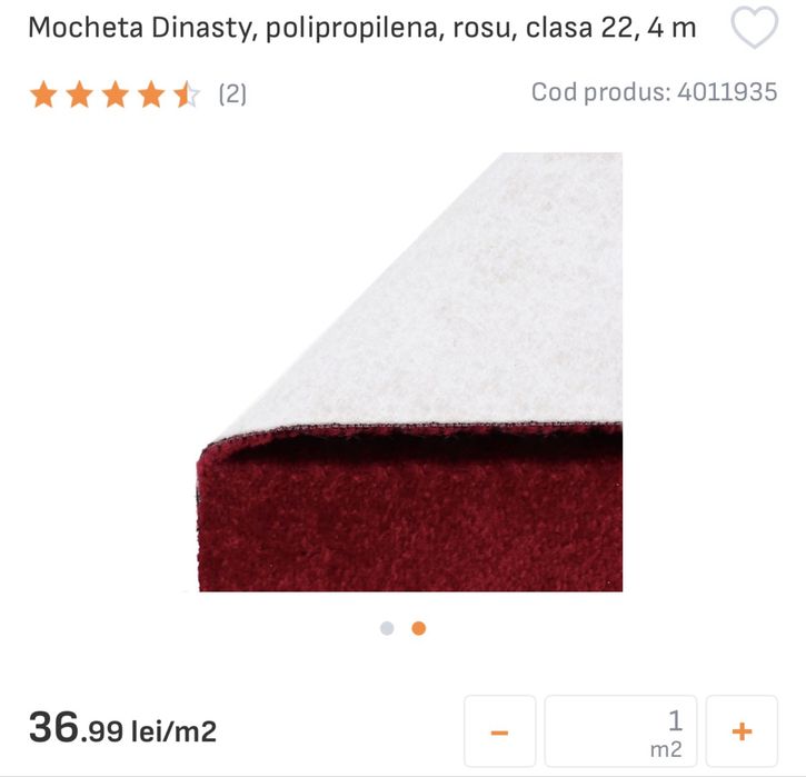 Mocheta 4x10m 40mp