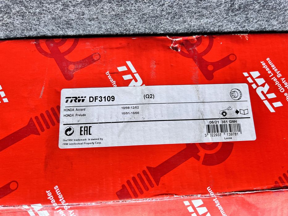 Discuri frana TRW - DF3109