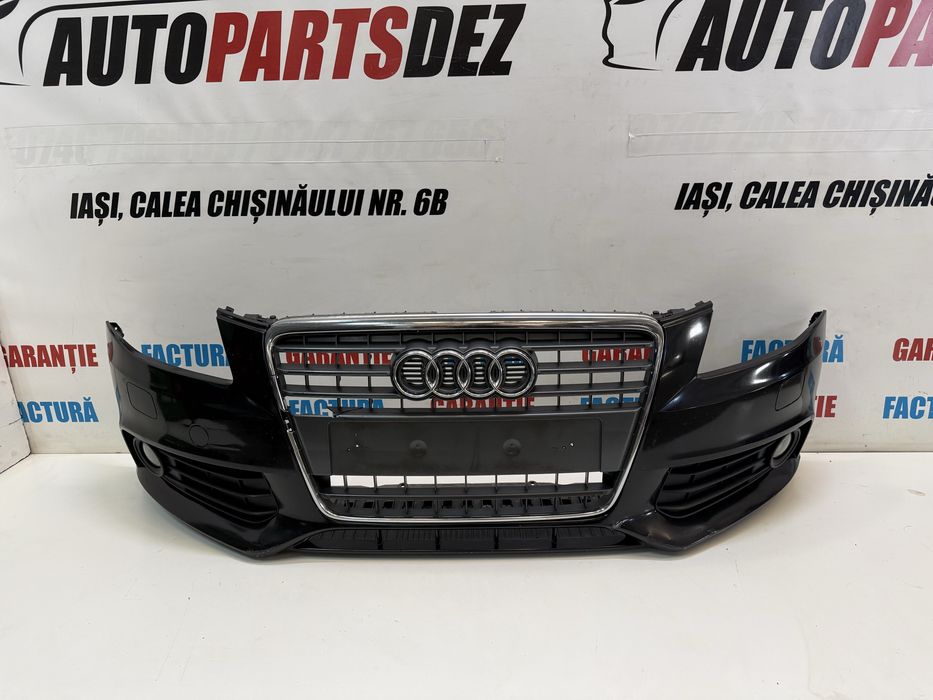 Bara spoiler fata spalatoare proiectoare Audi A4 B8 neagra negru LZ9Y