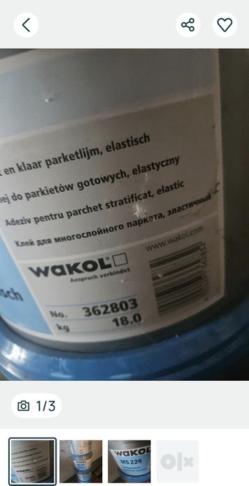 Adeziv pentru  lipit parchet