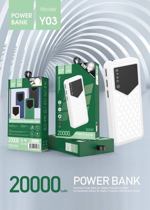 Powerbank 20 000 mAh. Бошкача турлари хам бор . Аккумулятор для зарядк