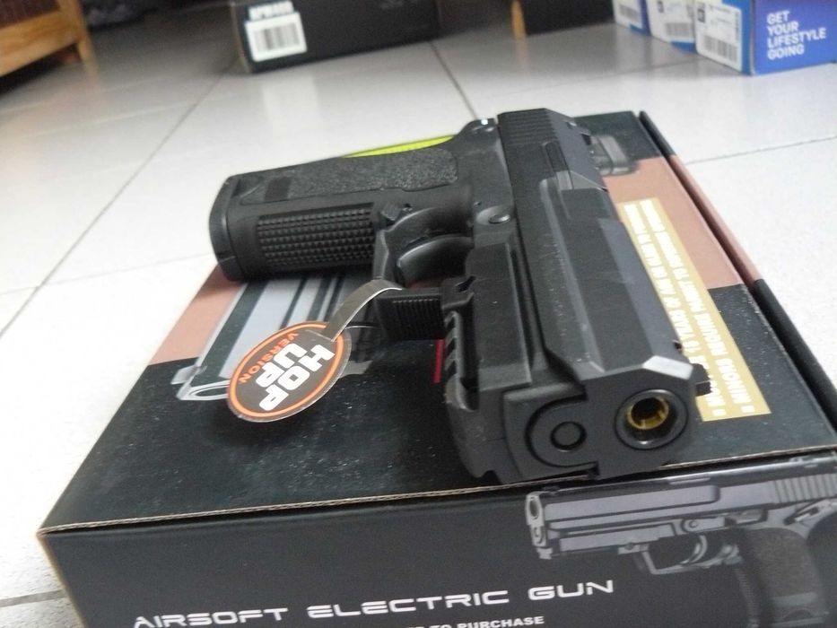 Pistol Airsoft Electric USP45 Heckler & Koch CM.125 CYMA, Nou,In Cutie