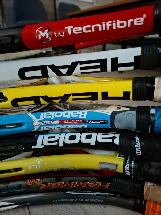 rachete de tenis  Head Wilson Babolat Technifibr