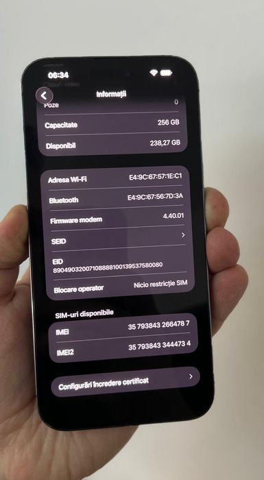 iPhone 14 Pro Max 256GB 100% baterie