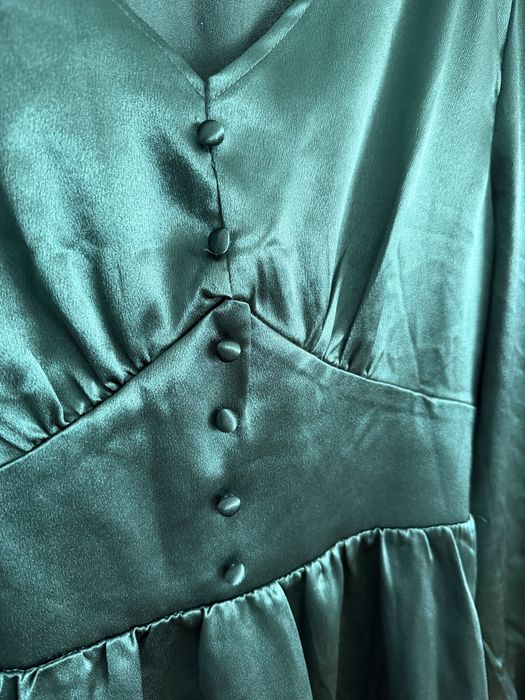 Rochie verde smarald marimea L 40-42