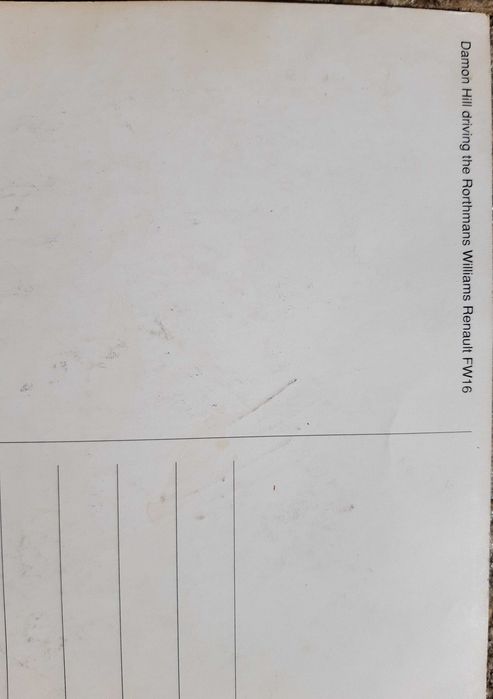 Формула 1 Картичка с автограф