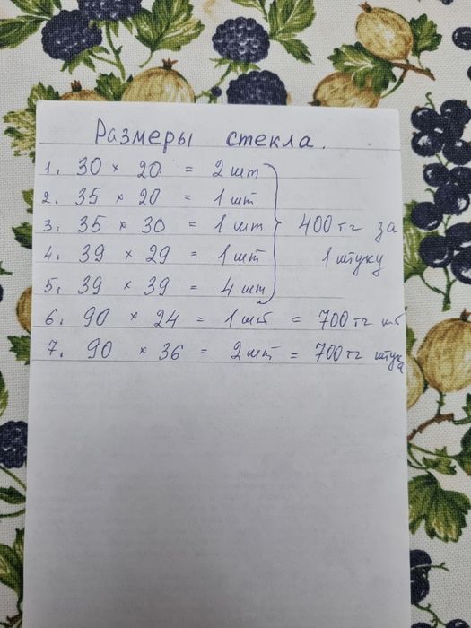 Стекло от 300 тенге