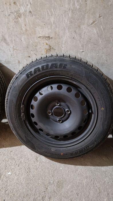 Комплект джанти 4х100 с всесезони гуми 165/70R14