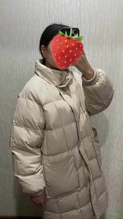 Куртка белая зима осенняя зимняя пуховик